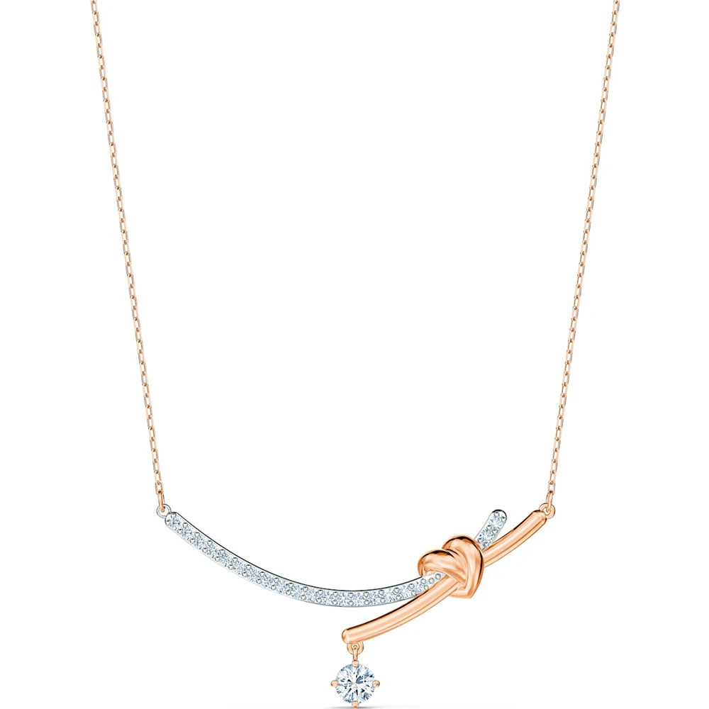 

2020 Fashion New Simple Rose Gold LIFELONG HEART Ms. Necklace Send Girlfriend Birthday Engagement Exquisite Jewelry Gift