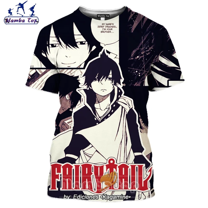 Топ Mamba для мужчин и женщин Мужская футболка с 3D принтом комиксов Феи хвост Венди