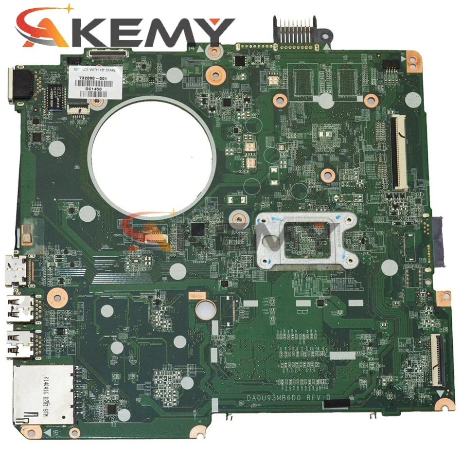 

Akemy 734443-001 734443-501 For HP PAVILION TOUCHSMART 14Z-N 14-N laptop motherboard A4-5000 DA0U93MB6D0 100% fully Tested