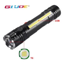 powerful t6 led flashlight aluminum alloy torch zoomable 5 modes usb rechargeable light outdoor waterproof for camping lanterna