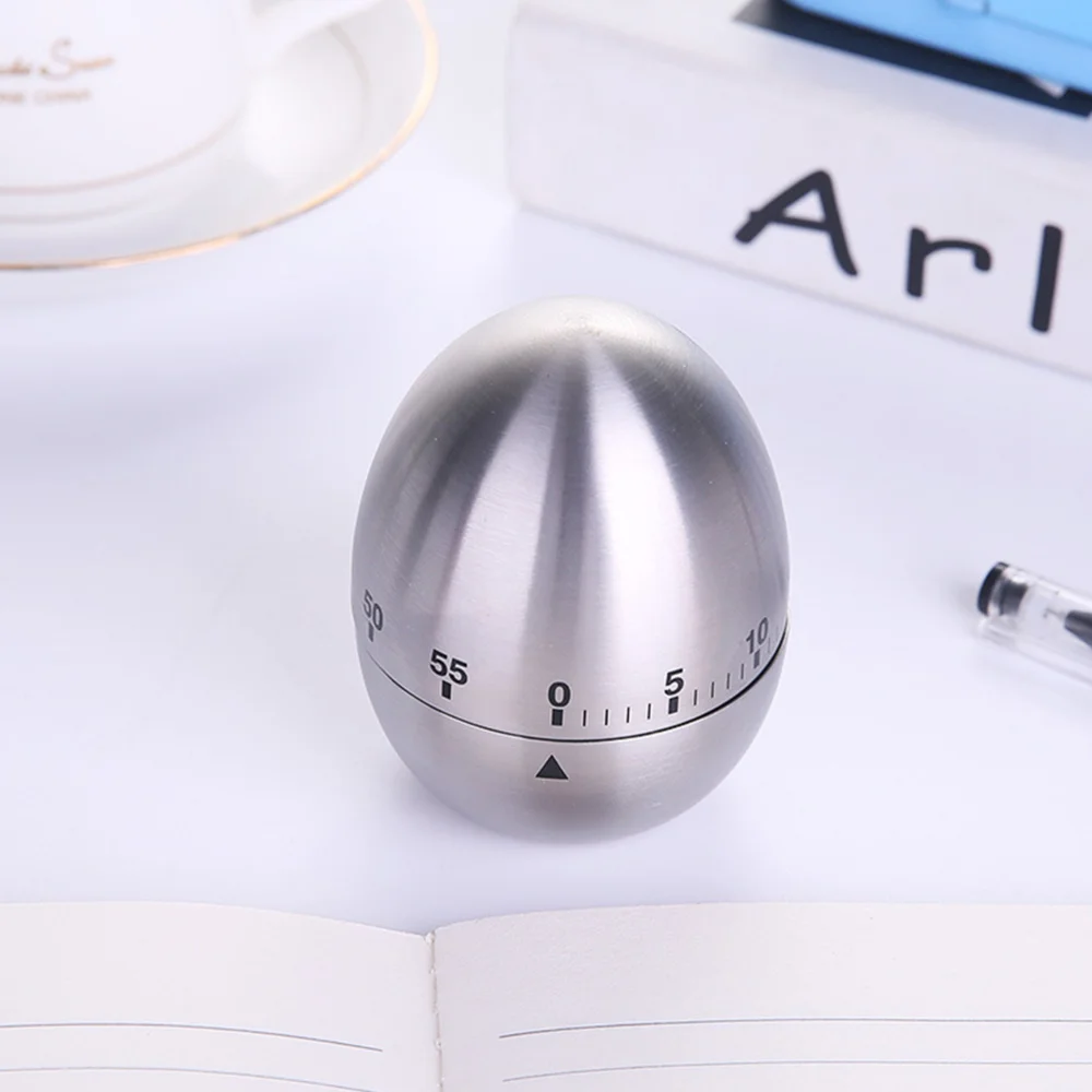 

Stainless Steel Timer Household Countdown Timer Egg Timer Kitchen Reminder (Silver)