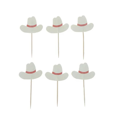 24 шт. Западный ковбойский Топпер для капкейков вечеринки в честь Дня рождения