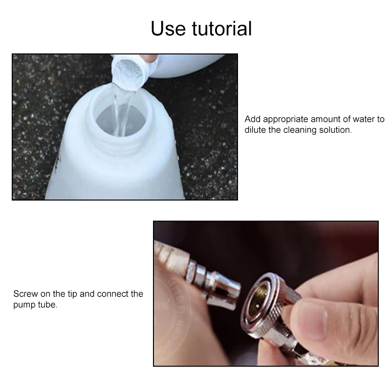 

Car Air Tornado Cleaning Foam Gun High Pressure Washer Auto Surface Interior Car Washer Tool For Car interior &Exterior Cleaning