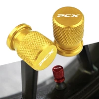 motorcycle tire valve tyre air port stem cover cap plug cnc accessories for honda pcx150 125 xadv750 150
