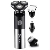 3 in1 multifunction pro wet dry use electric shaver beard trimmer rechargeable razor for men shaving machine facial grooming set