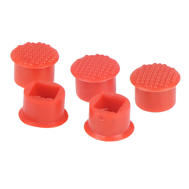 

New 5pcs Laptop Nipple Rubber Mouse Pointer Cap for IBM Thinkpad Little TrackPoint Red Cap for Lenovo Keyboard Trackstick Guide