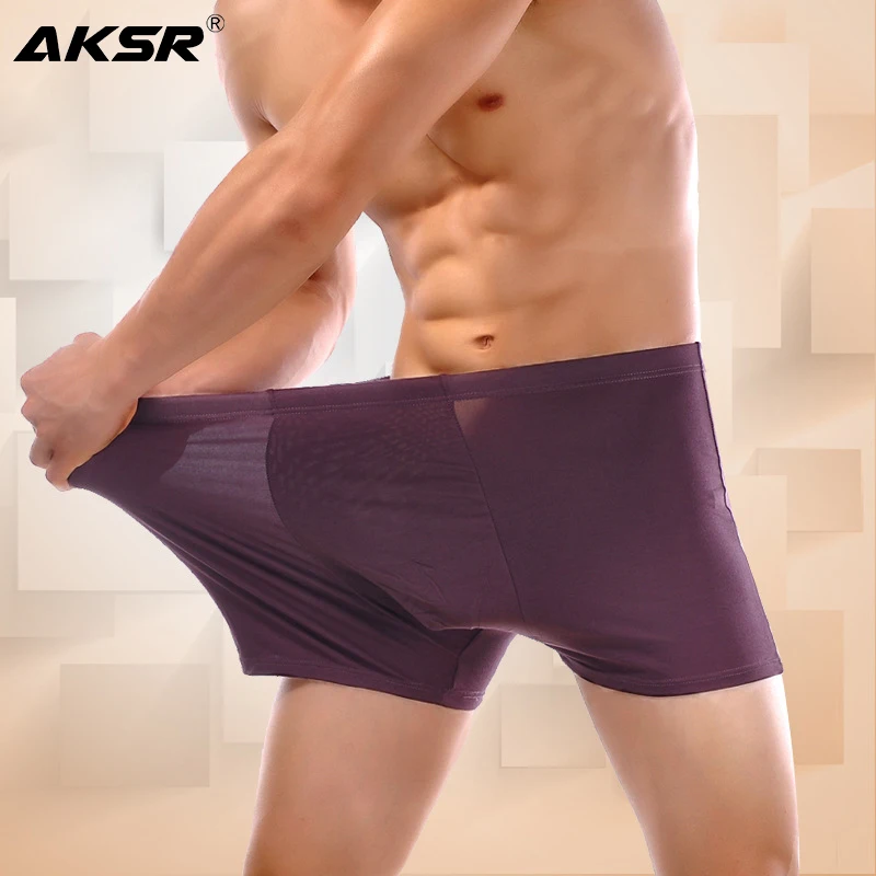 6 шт./лот для мужчин из модифицированного вискозного волокна трусы боксеры