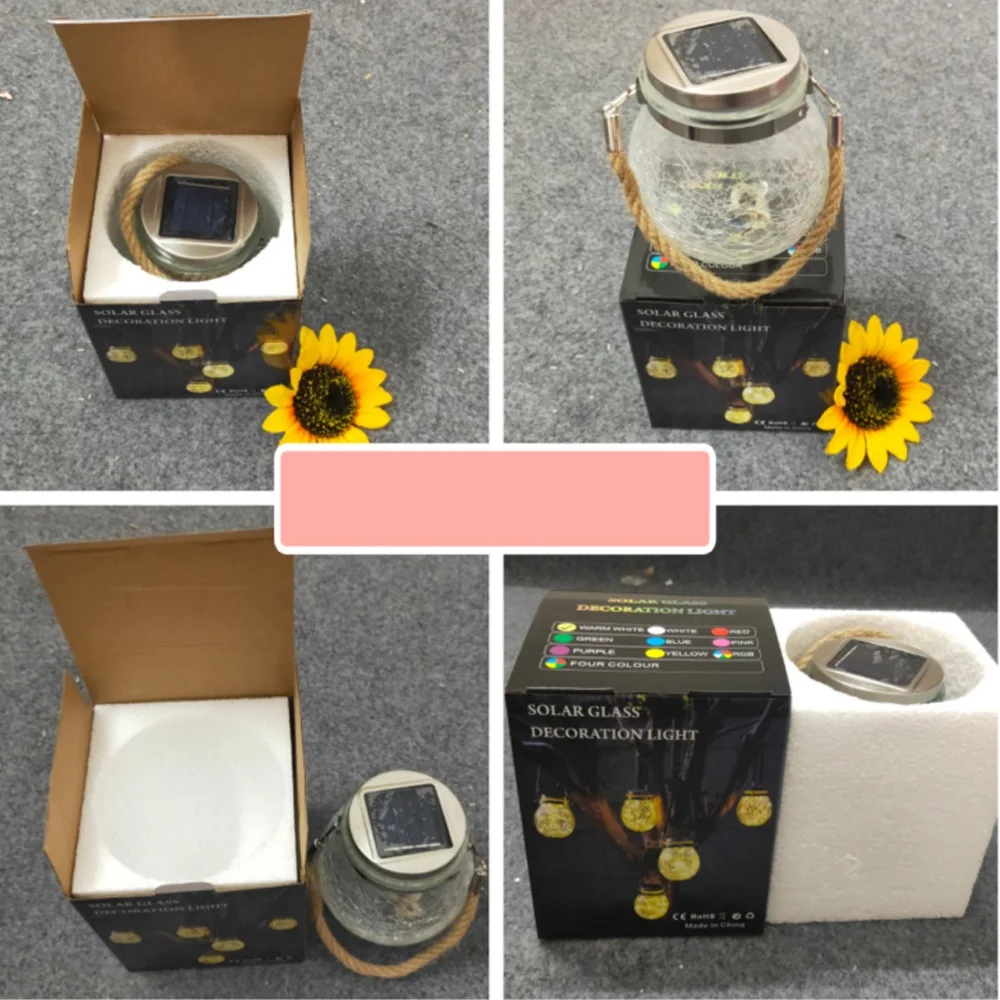 

Solar Lights For Outside House Solar Battery Powered Lamp With Glass Bottle 20 pcs LED Bulb Wishing Light Courtyard Landscape