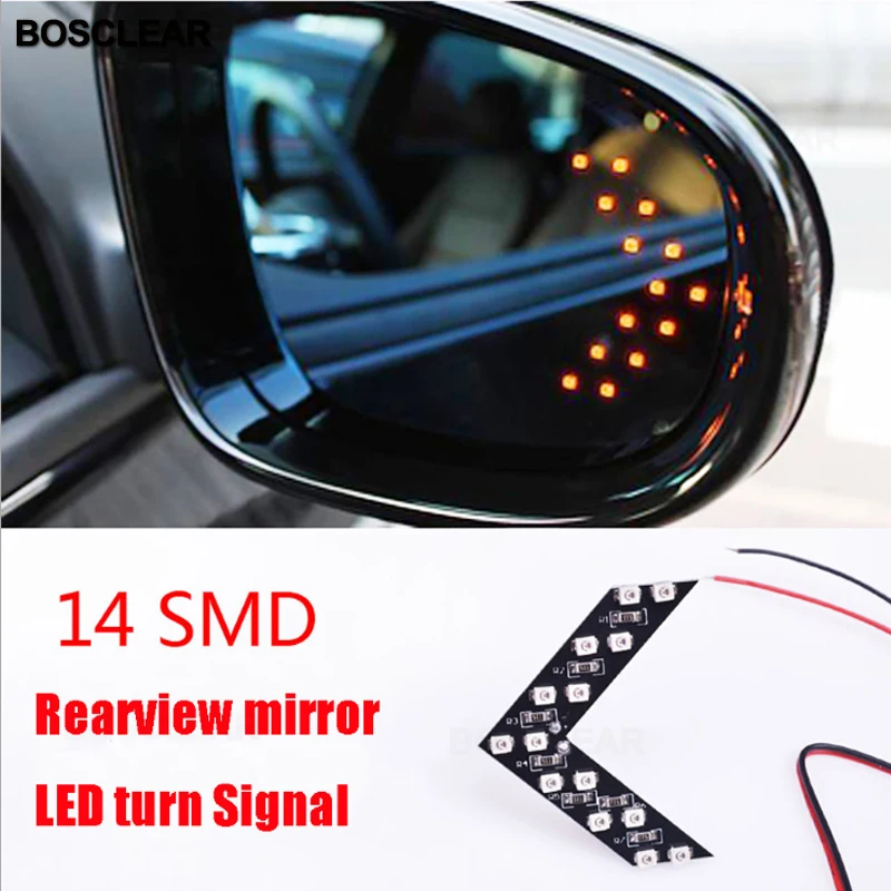 Светодиодная стрелка для зеркала заднего вида 2 шт./лот 14 SMD | Автомобили и