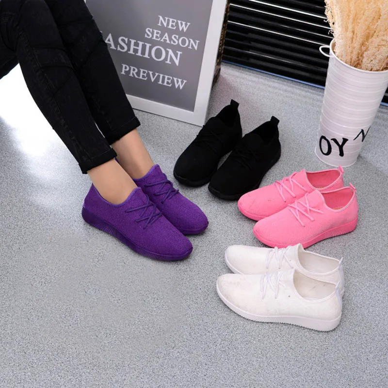 Женские удобные спортивные кроссовки дышащая сетчатая ткань для лета женская