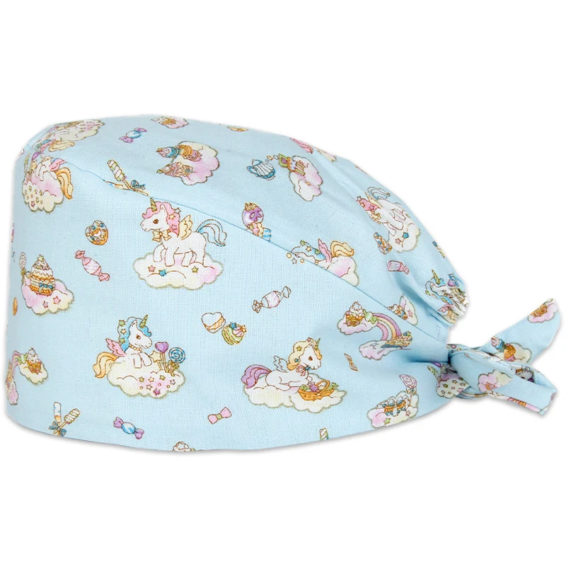 Единорог синий ветеринарный скраб Кепки s шаблон стоматологический кормящих