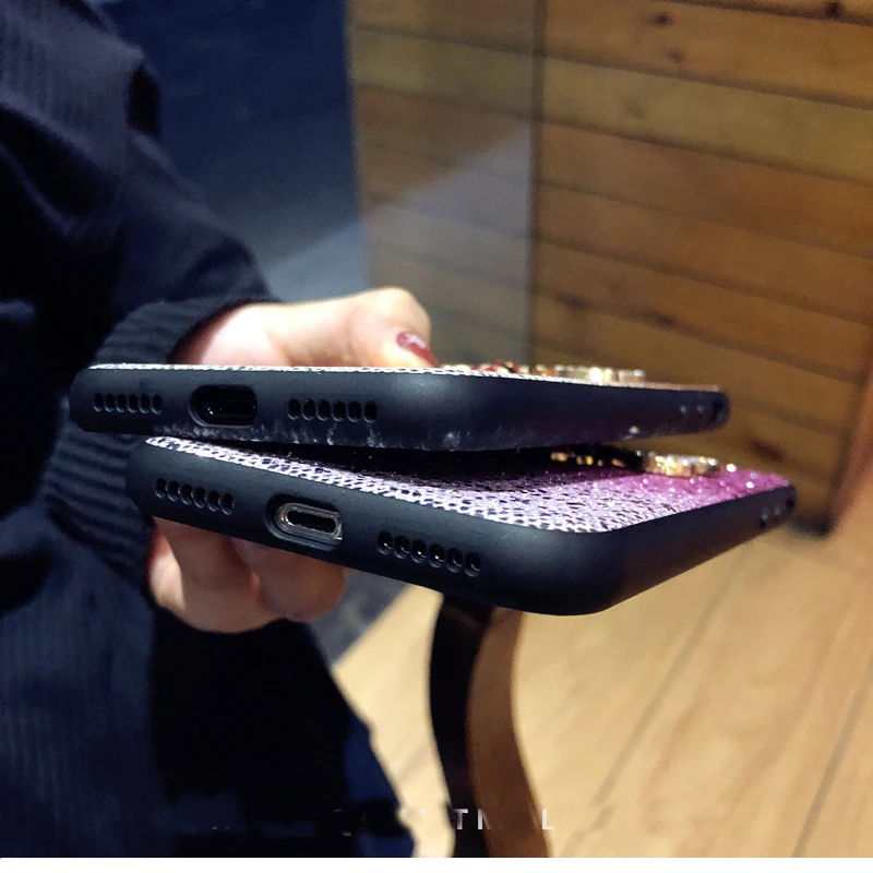 luxury 3d metal diamond bee glitter phone case for iphone 11 pro xr xs max 6s 7 8 plus cover for samsung s10 s8 s9 plus note 9 free global shipping