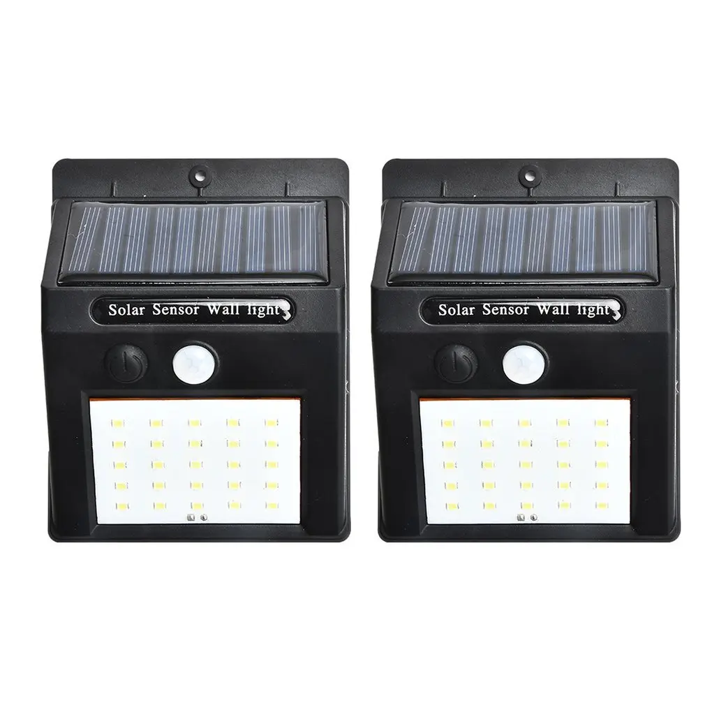

2pcs/set 20 LED Solar Lights Motion Sensor Wall Light Outdoor Garden Yard Lamp Waterproof Outdoor Waterproof Light Ready-to-go