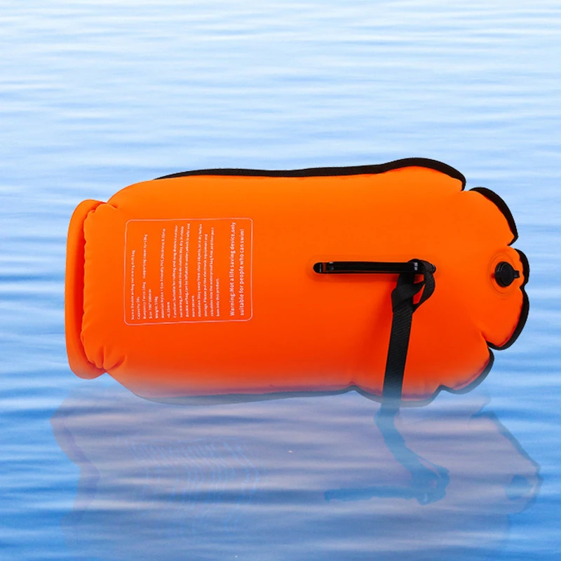 Двойная подушка безопасности надувной для плавания Buoy открытый спасательный жилет с поясным ремнем Каякинг хранения плавать ming Surf спасательный Дрифт мешок