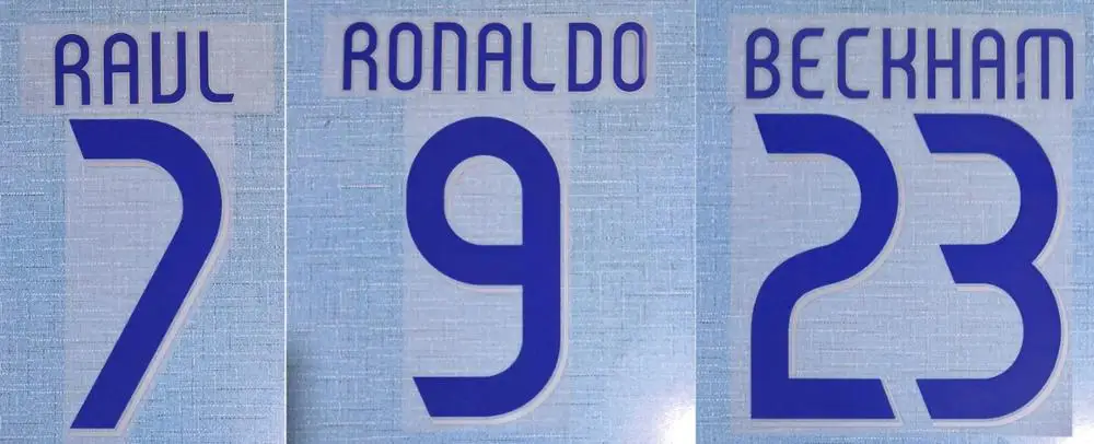 2006 2007 нашивка с именем бекхема для дома Зидан Рауль Роналду|Заплатки| |