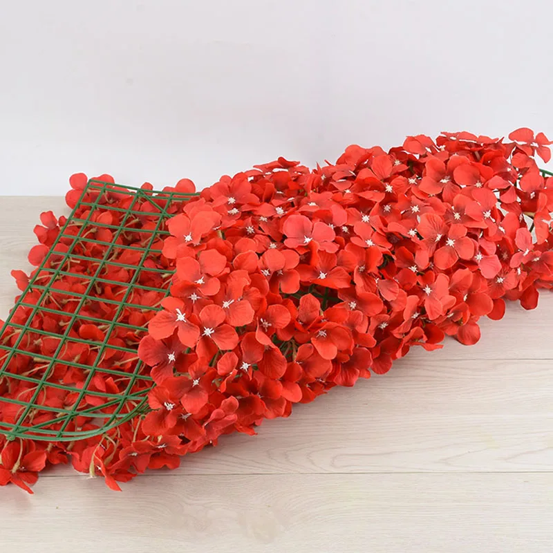 

40*60cm Artificial Flowers Row Hydrangea Row Wedding Flower Wall Background Flower Arrangement Carpet Wedding Stage Decoration