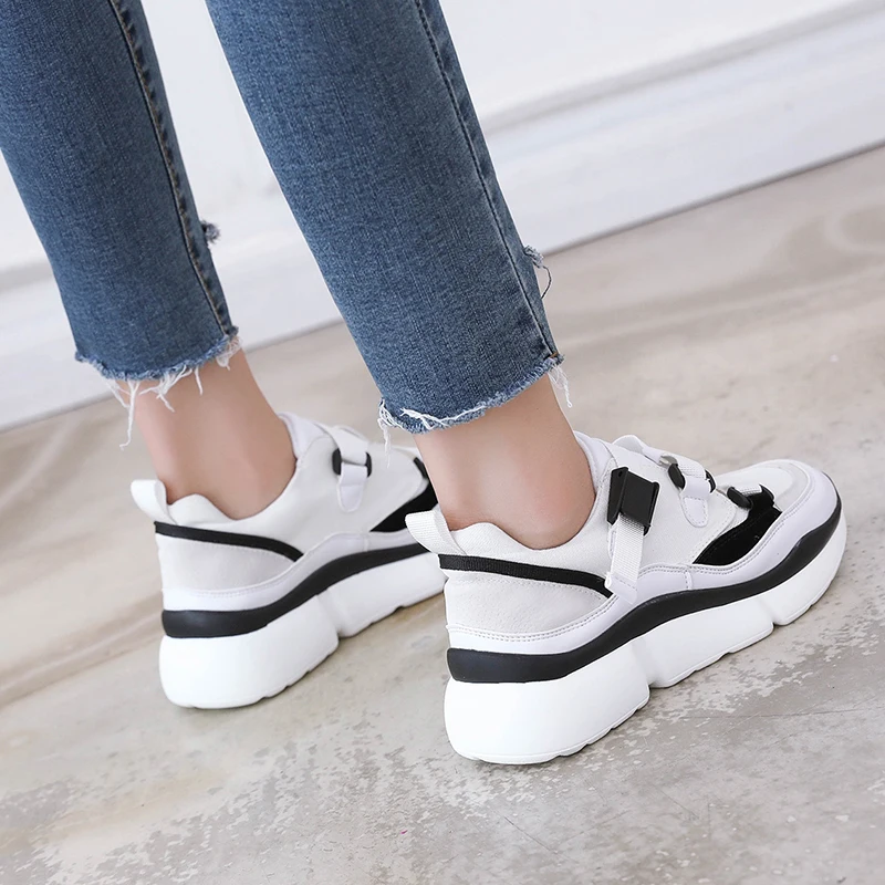 

Fashion women's running increase shoes cushioning highly breathable comfortable non-slip lace high quality walking shoes W34-31