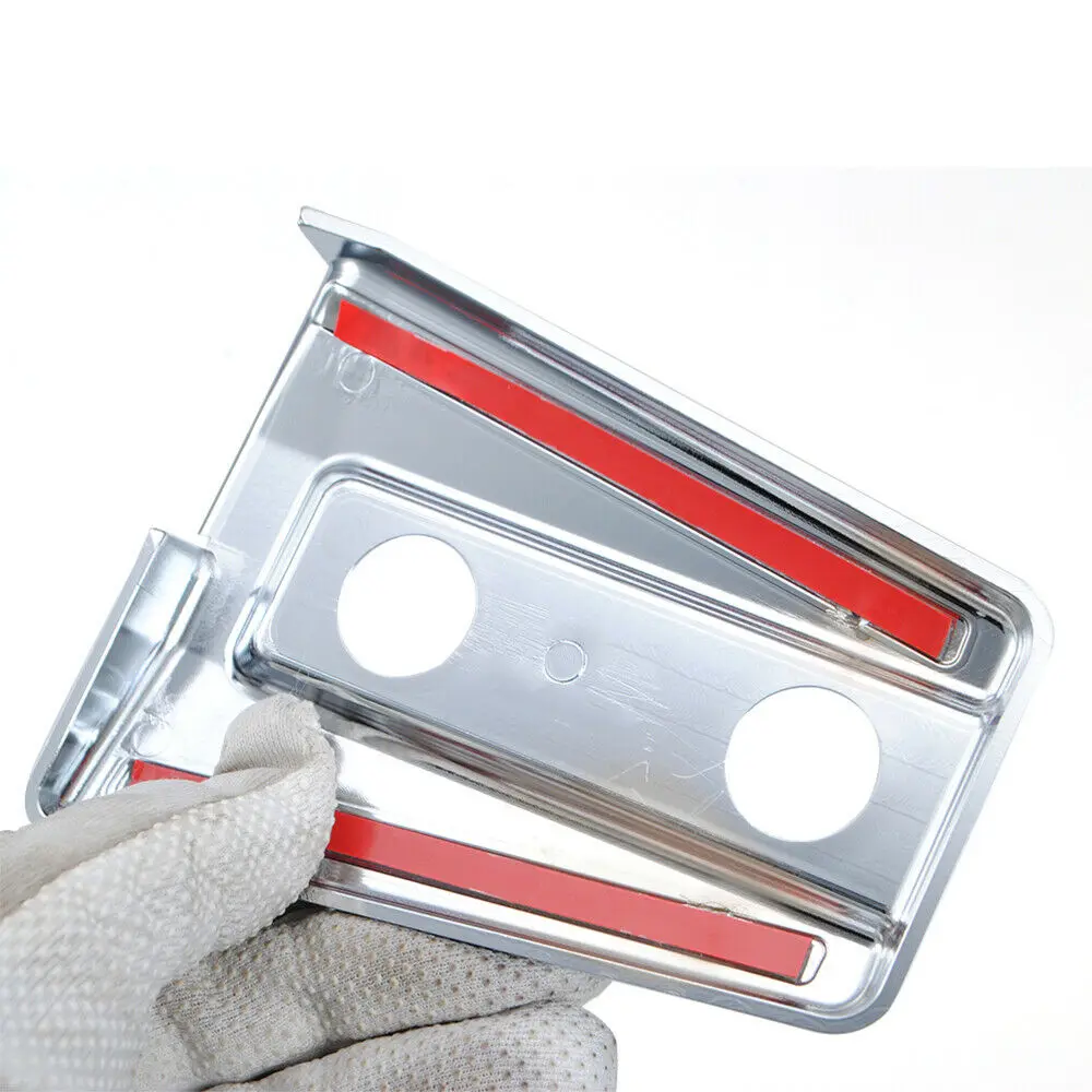 2X автомобильный Стайлинг хромированная отделка капот шарнирные крышки ободок