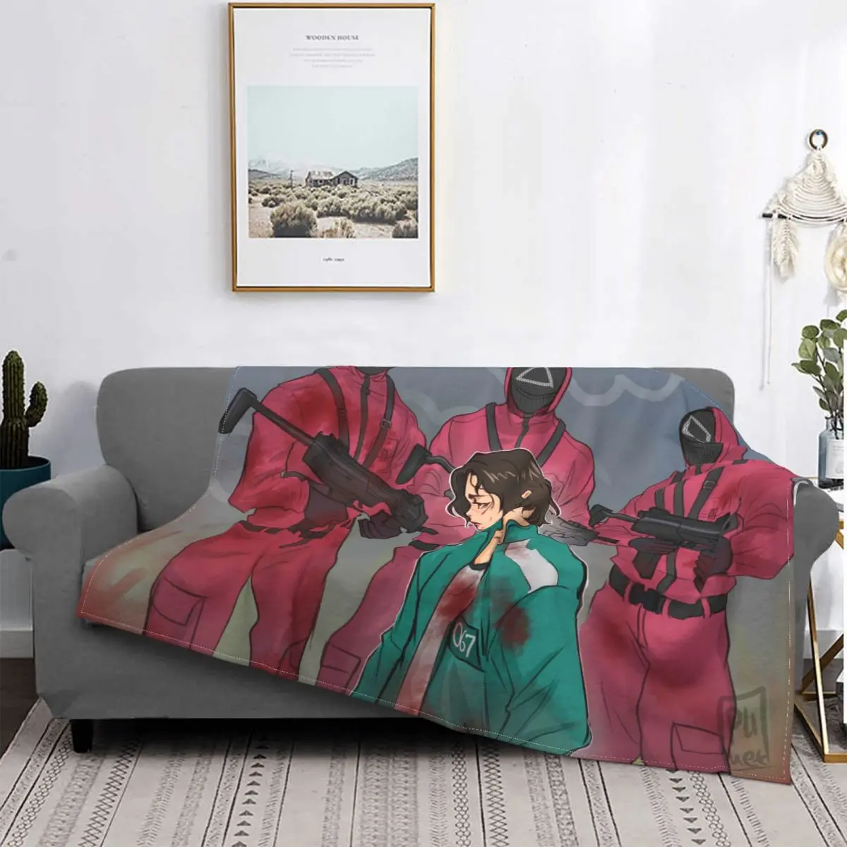 

Накидка-одеяло для спальни, в стиле фильма «ужасы»