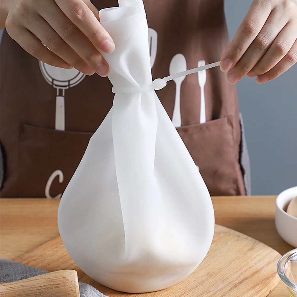 

Silicone Dough Kneading Bag Food Grade Flour Mixing Silicone Bag Pastry Bag For Wine Storage Bartending Dough Kneading Bags New