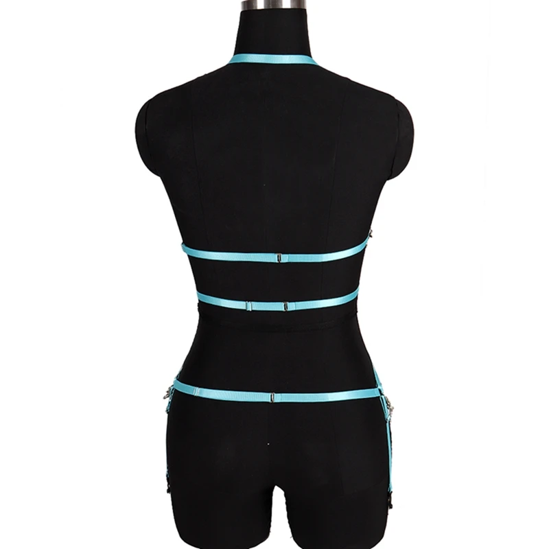 Ремешками бюстгальтер полный бондаж полый корпус с металлической цепью клетка