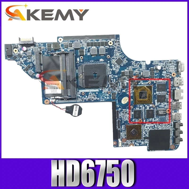 

AKemy Laptop Motherboard For HP Pavilion DV7-6000 DV7Z-6100 A70M HD6750 Mainboard 666520-501 216-0810005 DDR3