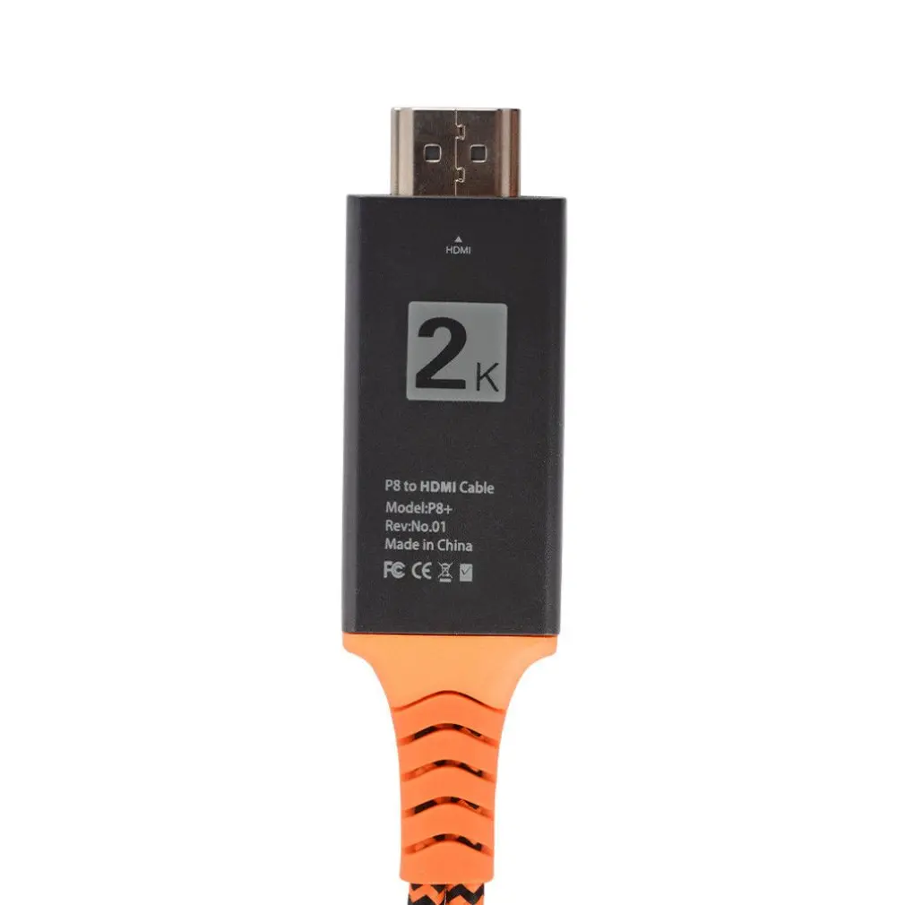 

Portable Size Nylon Wire Braided USB Female to HDMI Male HDTV Adapter Cable Support Type-C Lightning Cable