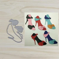 high heeled shoes metal cut dies stencils for scrapbooking stampphoto album decorative embossing diy paper cards