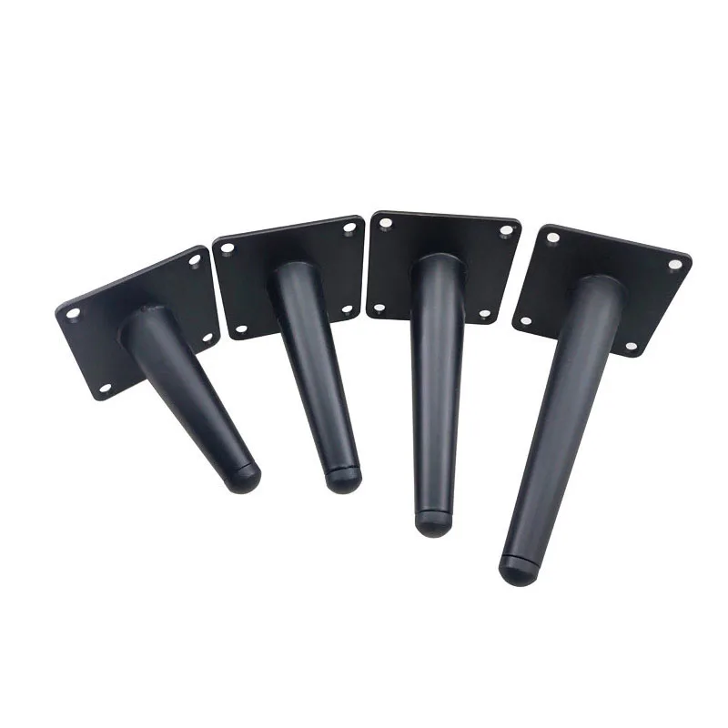 

4Pcs TV Cabinet Feet, Sofa Coffee Table Feet, Furniture Support Legs, Straight Taper Oblique Taper Feet, Metal Feet