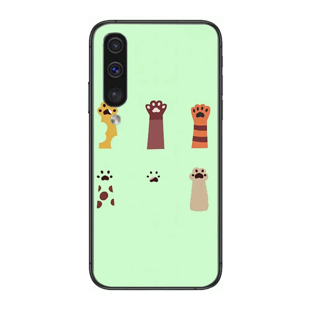 

Cute dog paw Style cartoon Phone Case Hull For Samsung Galaxy A 3 5 6 7 8 9 E 2018 Plus 2017 E S Black Shell Art Cell Cover TPU