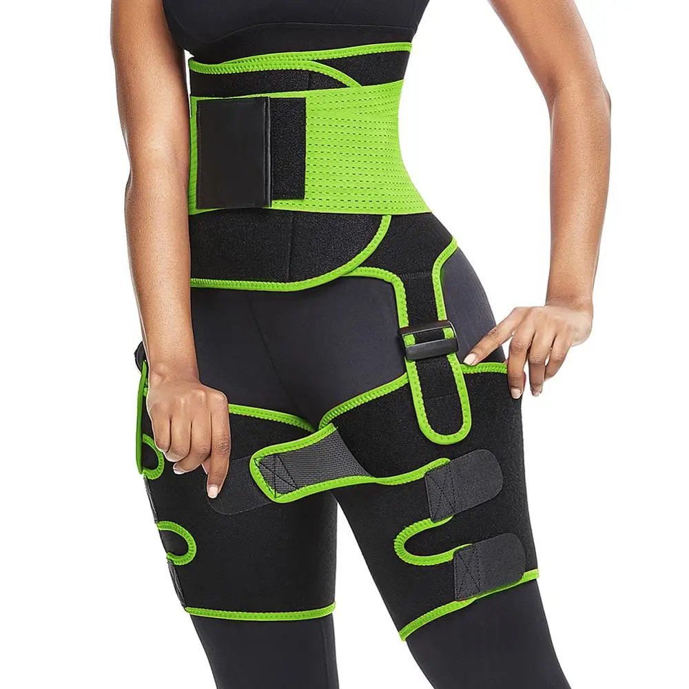 

CURE SECRET Women Neoprene Sweaty High Waist Adjustable Thigh Trimmer Shapewear Slimming Leg Body Shapers Waist Trainer Slimming