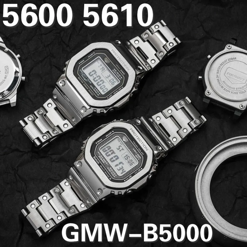 DW5600 металлический ободок ремешок 316L Нержавеющая сталь чехол для GW 5000 5035 M5610 рамка