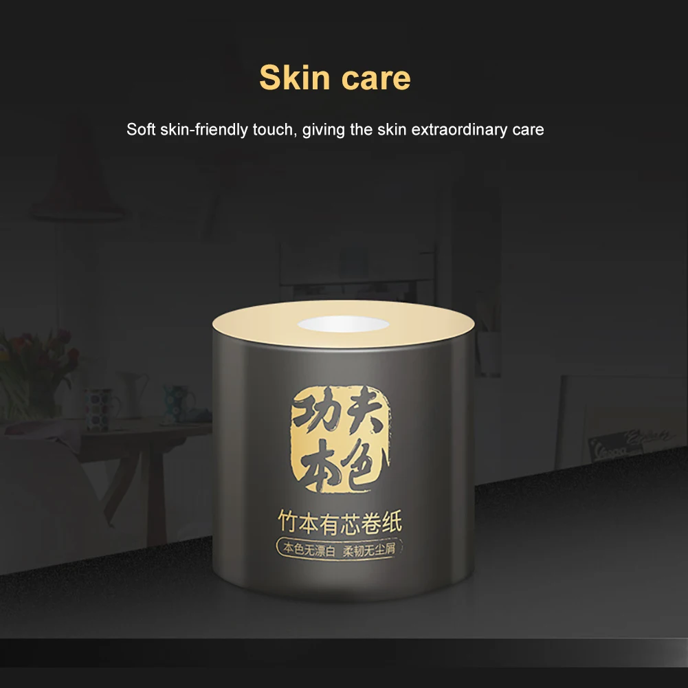 1 шт. туалетная бумага 4 слойная бамбуковая целлюлоза рулонная для отеля домашняя