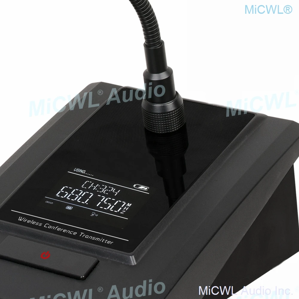 저렴한 MiCWL-8 데스크탑 구즈넥 무선 마이크, 럭셔리 컨퍼런스 4 테이블 시스템