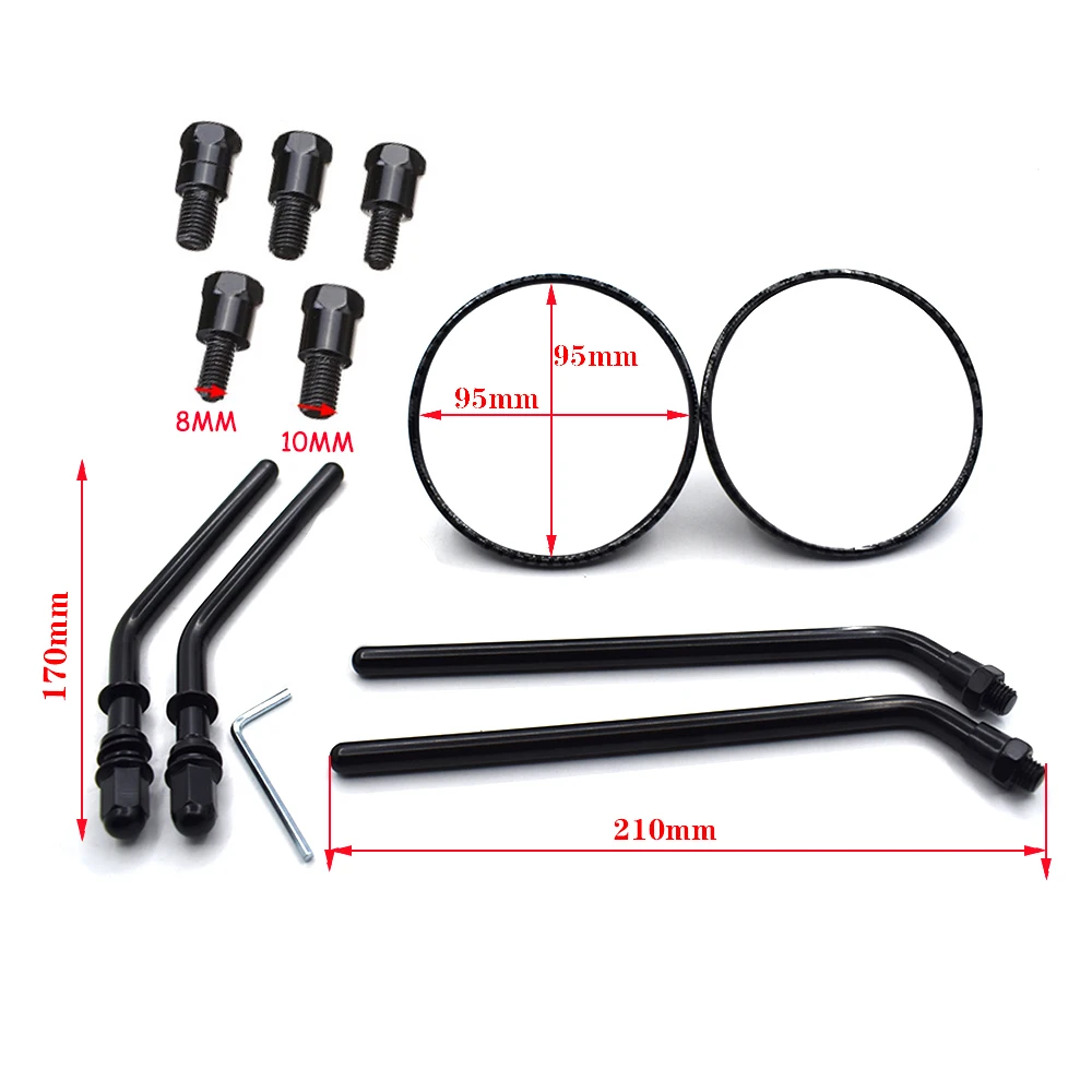 Мотоцикл Мода Круглый мотоцикл заднего вида зеркала гоночный спортивный