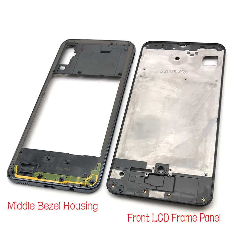 Передний корпус ЖК-панель средняя рамка для samsung A50 A505F рамка Крышка запасные части