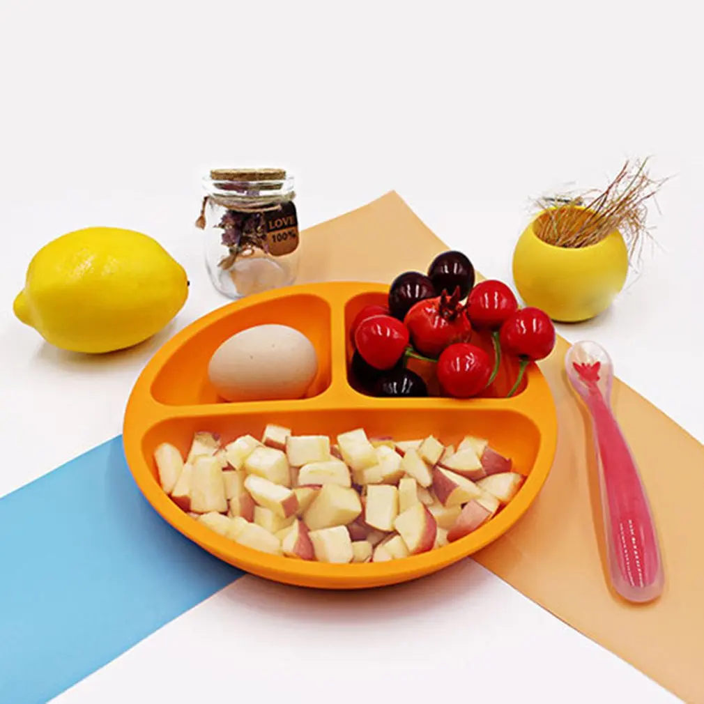 Силиконовая детская столовая посуда для хранения продуктов фруктовые тарелки