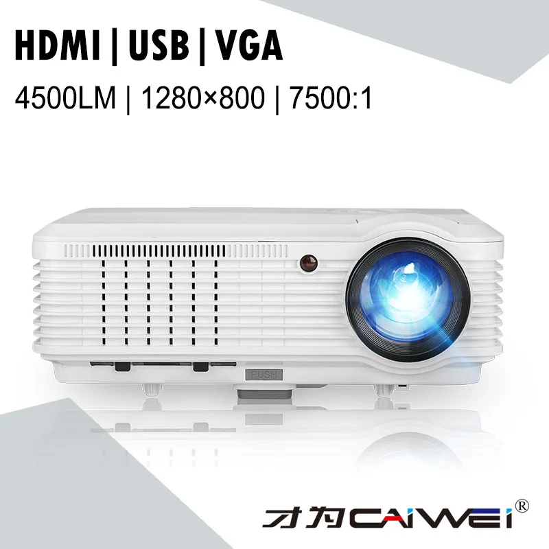 A7AB видео светодиодный проектор 1080p Full HD Android6.0 Wifi Buletooth 6000 люмен Домашний кинотеатр кино DVB-T проектор - Цвет: A7 Basic Version