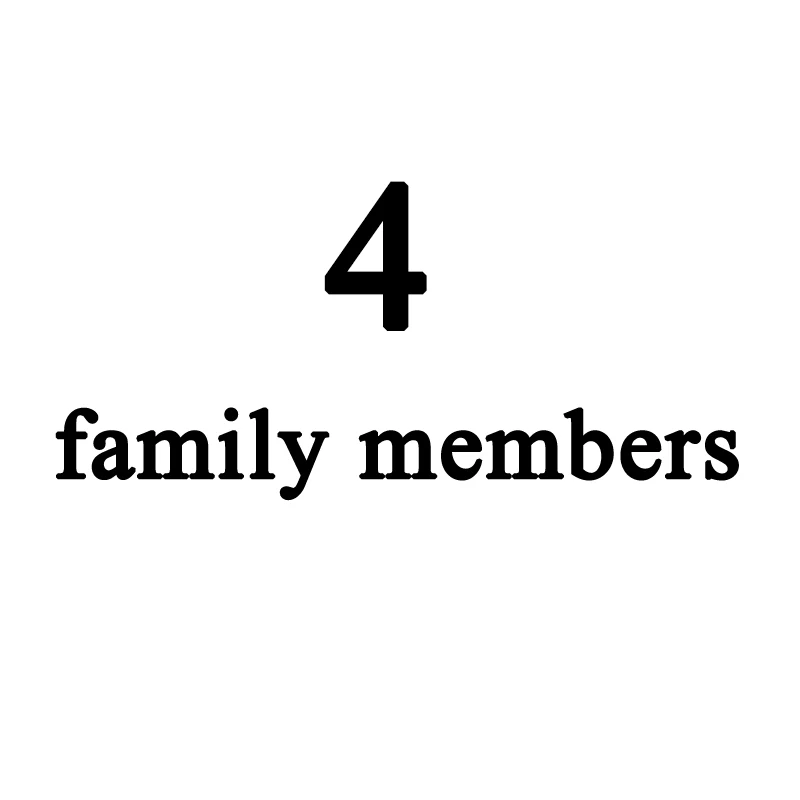4 family members Модный семейный брелок с гравировкой, семейный именной и именной брелок для домашних животных, держатель для ключей, бирка - Цвет: 4 family members