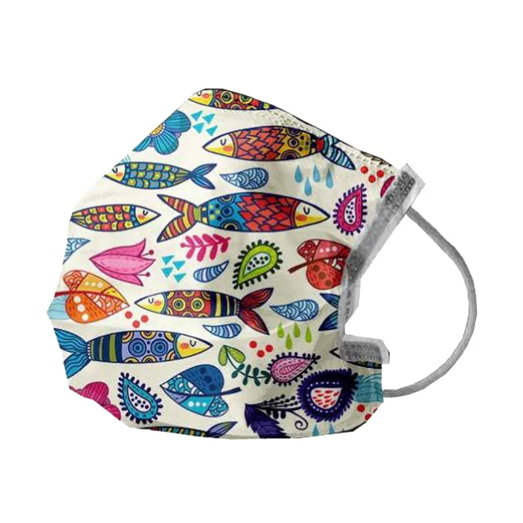 

Non-woven 10PCS Disposable Face Mask Fashion Children 3 Layer Mask Cute Printing Design Mask Mouth Mask With Design Mascaras