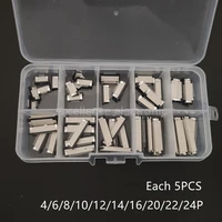 50pcs ffc fpc connector 1 0mm 46810121416202224 pin top contact flat cable connector socket sets