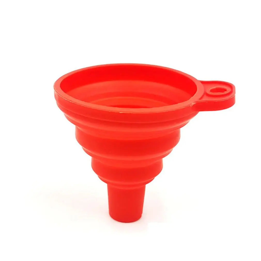Silicone Collapsible Funnel Folding Funnel Kitchen Tool Scalable Foldable Funnel Kitchen Funnel For Liquid And Powder Transfe