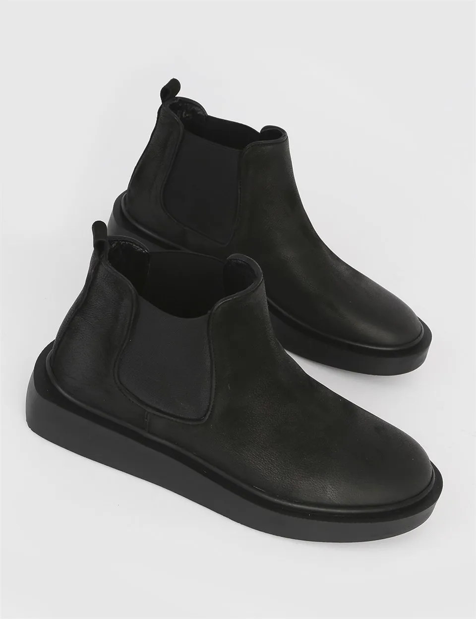 

ILVi-Genuine Leather Handmade Brave Black Nubuck Men's BootMen Shoes 2020 Fall/Winter