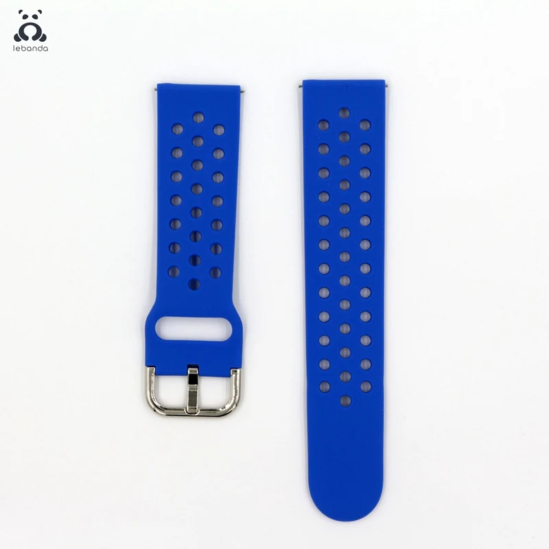 Sarphire Blue Lebanda спортивный ремешок для смарт-часов Galaxy Watch Active/42/46 мм, ремешок для HUAWEI GT силиконовый ремешок из мягкой дышащей ткани замена 20 мм/22 мм - Цвет ремешка: Sarphire Blue