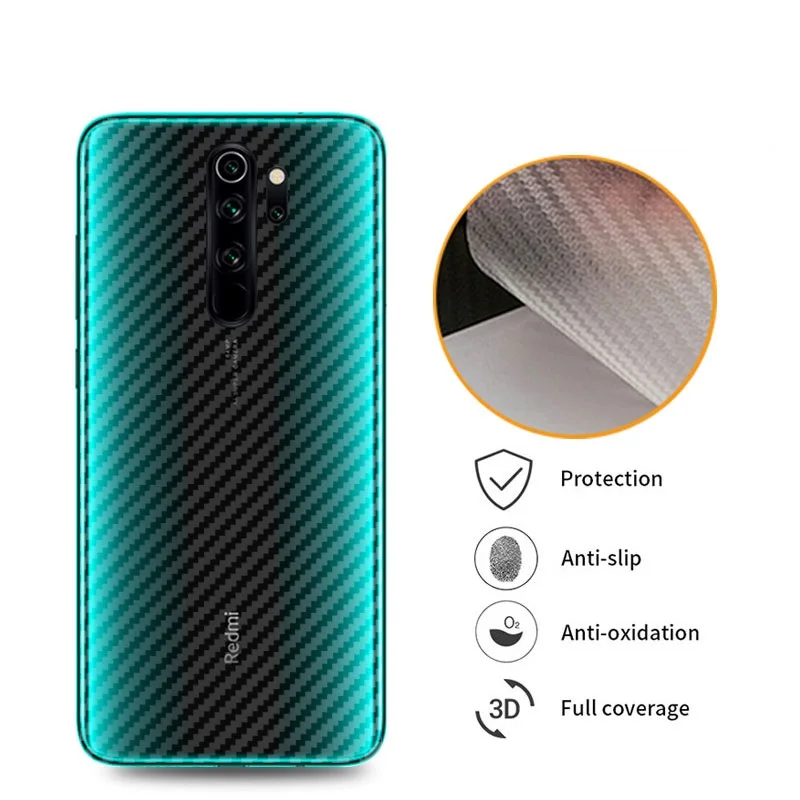 5 шт./лот для Xiao mi Red Note 8 8T 6 7 K20 Pro 8A 3D Защитная пленка из углеродного волокна задней