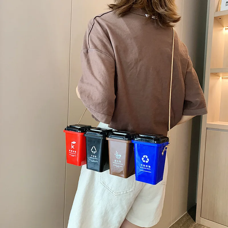 Игрушечное ведро маленькая диагональная Сортировка мусора мусорное сумка для