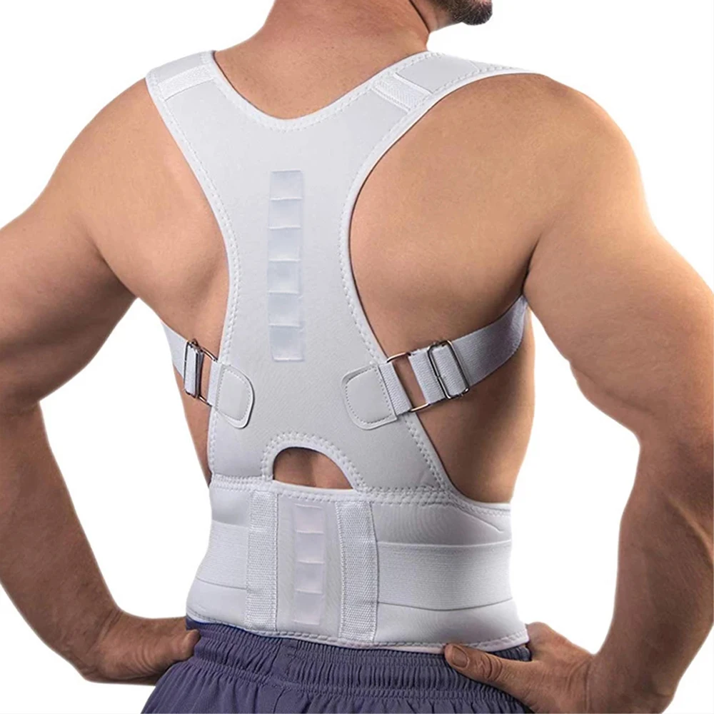 

Magnetic Shoulder Back Brace Support Spine Posture Correction Belt Magnet Clavicle Scoliosis Posture Kyphosis Correcting Corset