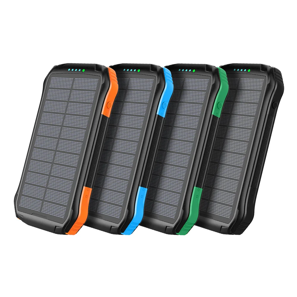 pinzheng 16000mah solar power bank pd 3 0 fast 18w powerbank portable external battery dual usb powerbank charge phone charger free global shipping