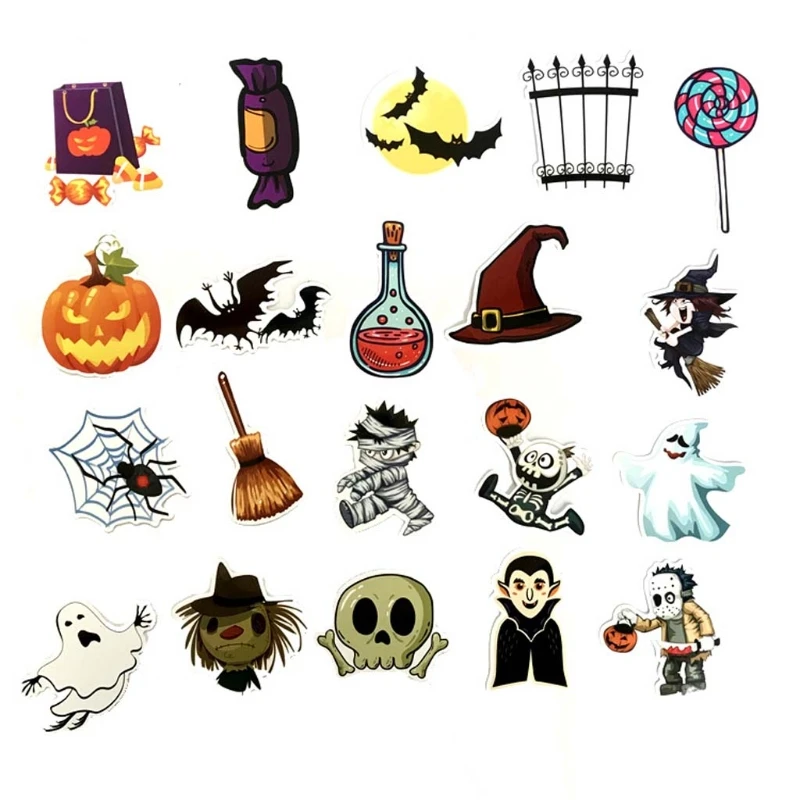 38 шт./упак. серии на Хэллоуин Декоративный Водонепроницаемый наклейки для