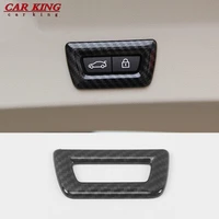car tail door electric switch cover trim abs mattecarbon fiber car styling accessories 1pcs for bmw x3 g01 x4 g02 2018 2019
